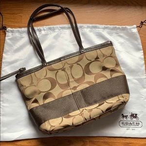 Brown Coach Tote Bag